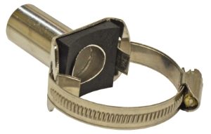 MS Clamp On Nipple Straight 22mm for 40mm Hex S/S D433653MS