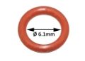 MS O Ring id 6.1mm ds 1.6mm Silicone Red for Caprilac