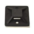Self-Adhesive Cable Tie Mount 20 x 20mm Black