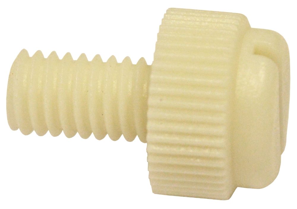 MS Thumb Screw Nylon Slotted M6 x 10mm for Isovac